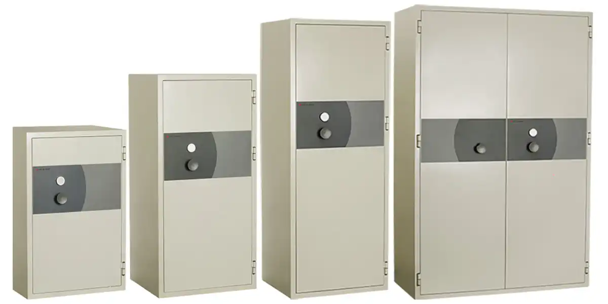 Armoires pour la protection de données informatiques.