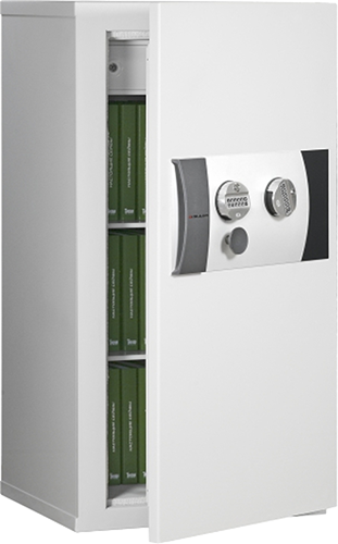 Coffre-fort E5-330 Classe 5, 211 litres, ignifuge papier avec la porte ouverte